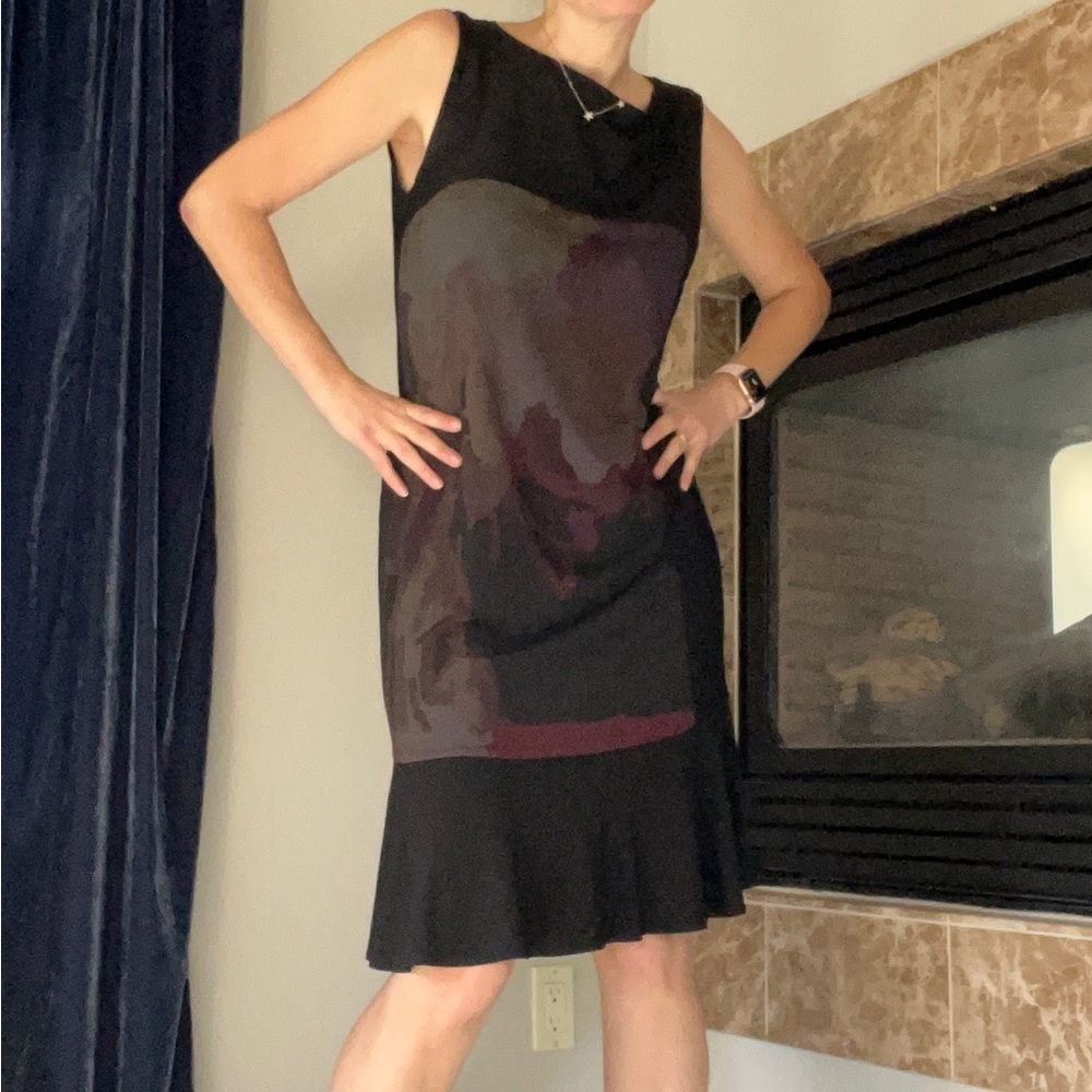 A very unique design Vakko mini dress.